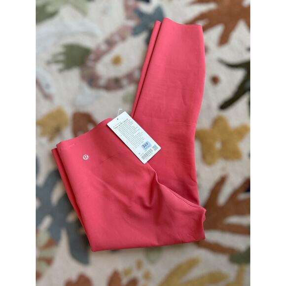 Lululemon Womens Glow Up HR Tight 25" Training Gym Running Yoga Pink Size 10 NWT - Picture 3 of 12